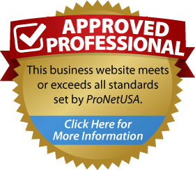 Approved Professional Seal of Approval by ProNetUSA